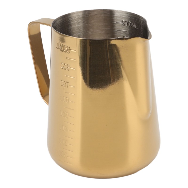 Milk Frothing Pitcher Dual Scale 304 Stainless Steel Milk Frother