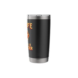 STAY SAFE SLEEP WITH A FIREFIGHTER Wife Fireman Girlfriend Stainless Steel Insulated Tumbler