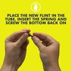 Clipper Flint, stelo ruota di ricambio per accendino, pietra focaia