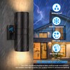 Modern Outdoor Wall Light with Dusk to Dawn Sensor, Exterior