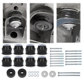 PIT66 Body Mount Bushing Kit for Ford F250 F350 Super Duty 2WD 4WD 2008-2016, Polyurethane, Includes Body Mounts, Steel Washers, Hardware Kit
