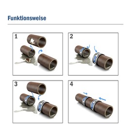 Crassus CRA16151 Hose Adaptor CTC 165 Type 2A (for Stoneware Pipes 150-165 mm), mm