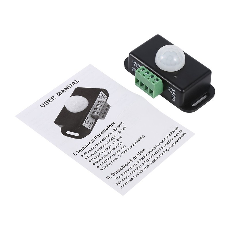 Small 12V Motion Sensor 8×5×5DC 12V 24V Body Safety Infrared