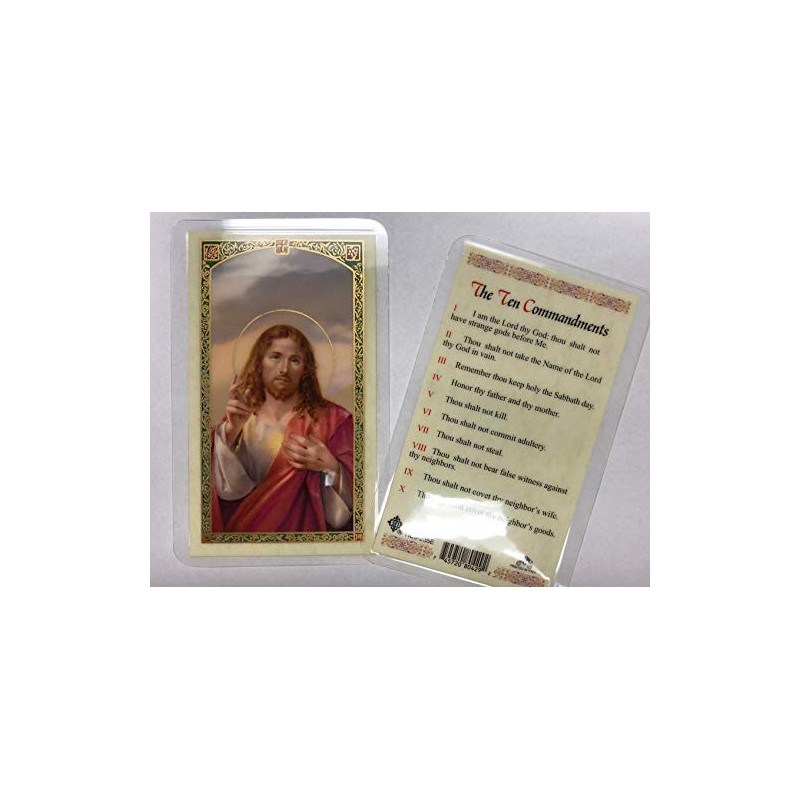 St. Francis Imports Holy Prayer Cards For the Ten Commandments