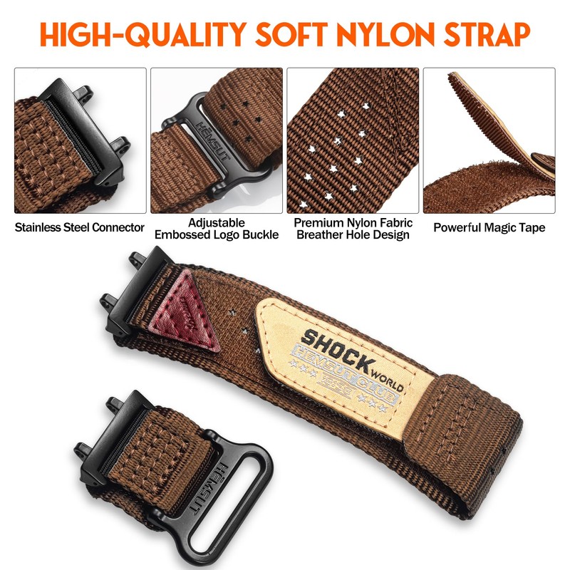 FIILIIX Watch Bands Compatible with Amazift T-Rex 3 Nylon Strap,
