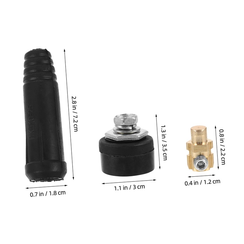 CHILDWEET 1 Set Welding Cable Quick Connector Welding Connectors User