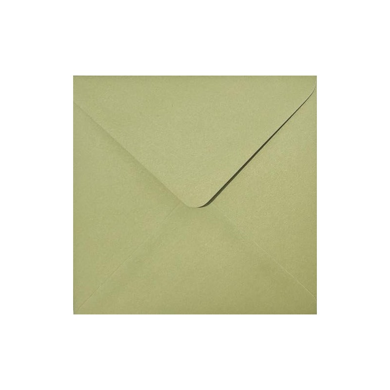 Sage/Olive Green Square 155mm x 155mm (6" x 6") Envelopes