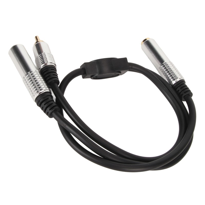 6.35mm Female to 6.35mm Female RCA Cable Gold Plated Sound