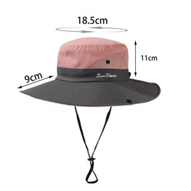 HUKUMA Sun Hat Men, Sun Protection Head Women, Outdoor Safari Hat, Summer Hat, Fishing Hat, Men, Outdoor Summer Hiking Hat, UV, Foldable Fishing Hat, Wide Brim Camping Hat, Boonie Hat for Camping and