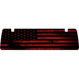 Unbranded POLARIS GENERAL OEM PERFORATED GRAPHIC RED AMERICAN FLAG BACK WINDOW