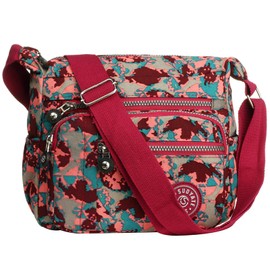 LYUK Ladies’ Multi-Compartment Shoulder Bag for Shopping, Travel, Hiking, Daily Use - -