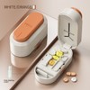 Portable Pill Cutter and Organizer for Travel – 1/2, 1/3,