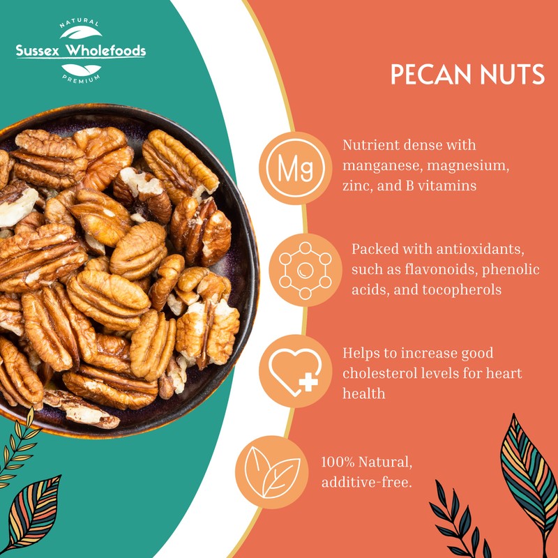 Sussex Wholefoods Pecan Nuts 500g