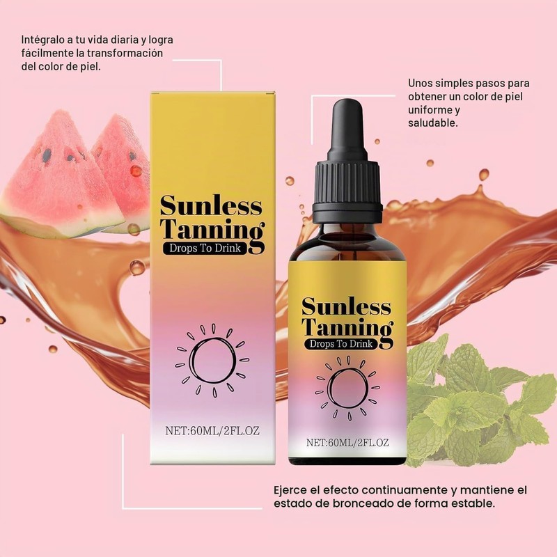 60ml Sunless Tanning Drops To Drink, Oral Tanning Drops, Nourishing