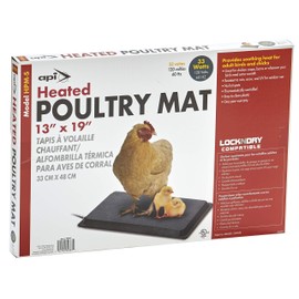 Small Heated Poultry Mat - Machine Washable Electric Poultry Mat, for Adults and Chicks (Item No. HPM-S)