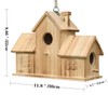 STARSWR Bird Houses for Outside,Outdoor 3 Hole Bird House Room