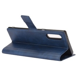 Flip Case for LG Velvet Wallet PU Leather Magnetic Protective Cellphone Case for Velvet 5G 4G LTE Folio Book Cover with Stand (Blue)