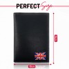 Moirento, UK Passport Cover - British, Union Jack, RFID Blocking,