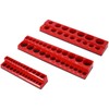 LKJYBG 3 Pieces Socket Holder Set 1/2-inch 3/8-inch 1/4-inch Drive