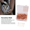 250Pcs Horseshoe Nails Copper Plated Rustproof Equestrian Riding Equipment Pet