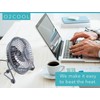 O2COOL 4 Inch USB Powered Table & Desk Personal Fan