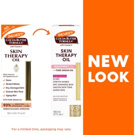 Palmer's Cocoa Butter Formula Skin Therapy Oil – Aceite de Tratamiento Corporal con Manteca de Cacao, Vitamina E, Aceite Puro de Argán, Obstetra y Dermatológicamente Probado, 150ml