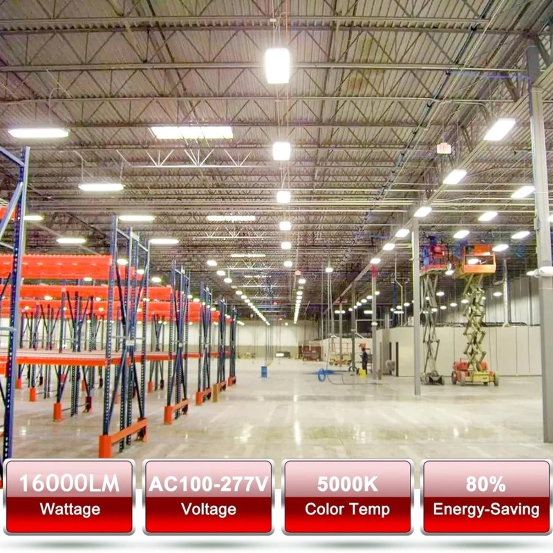 WYZM LED Linear High Bay Light 2FT, 100W 16000LM Adjustable