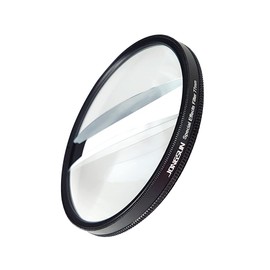 JONGSUN Double Moon Prism Special Effect Filter 77 mm FX Glass Glare Widescreen Film Anamorphic DSLR Video Photography Camera Accessories (Double Moon)