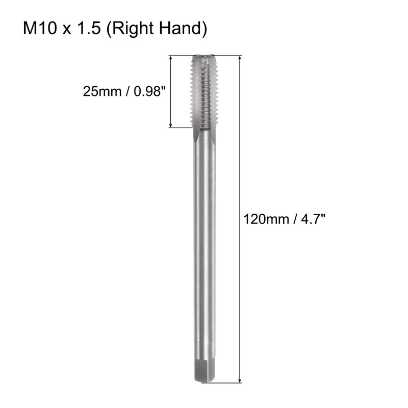 QUARKZMAN Metric Tap M10 x 1.5 H2 120 mm Extra