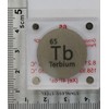 Terbium (Tb) 24.26mm Metal Disc with Acrylic Case for Collection