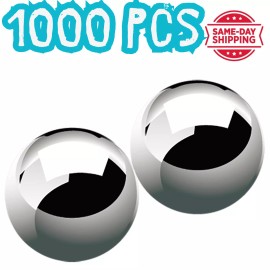 BGR GLOBAL BEARING 1000 Pcs 1/2'' Slingshot Ammo Ball Precision Steel Bearing Balls 0.5" Caliber