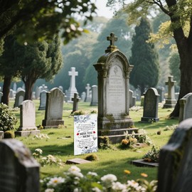 Miss You Mom Heavenly Garden Flags Funeral Remembrance Decoration Mom Funeral Memorial Garden Flags for Cemetery Happy Mother's Day in Heaven Banner 12x18 inch Double Side