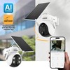 Defender Solar Powered Security Camera | 4K/8MP AI Everwatch PTZ | Wireless Outdoor Camera | Night Vision | AI Tracking Camera | Two-Way Talk | Motion Sensor | IP65 Rated | No Monthly Fees | Pack of 1