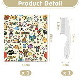 1 Piece Of Cat Wrapping Cloth And 1 Piece Of Pet Comb, Cat Fixing Tools, Pet Care Supplies, Cat Beauty Accessories.