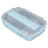 Thermal Insulation Bento Lunch Box 3 Grids Leakproof 304 Stainless
