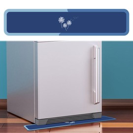 Incycall Fridge Mat - 8.2" x 37.2"Refrigerator Mats with Water Absorbent, Leak-Proof Rubber Backing, Easy to Clean, Bohemian Design, Protect Floors from Spills (Dandelio)