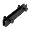 Glass Shower Wall Hook Rack Double Hook Rack with 4