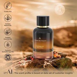 Maison de l'Avenir Midnight Solstice – ZENITH COLLECTION | Oriental Woody Fragrance | Unisex Cologne & Perfume | Natural & Essential Oils | Eau de Parfum (36 Hours) | Made in UAE | 100ml / 3.4 fl. oz.