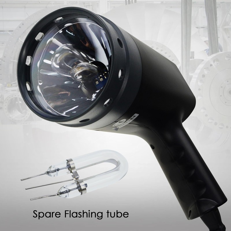 Accurate Digital Handheld Stroboscope with Wide Measurement Range, 50~12,000 FPM,