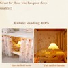 Navhao 2 Panels,Bottom Bunk Bed Curtains Cloth Breathable Bed Canopy