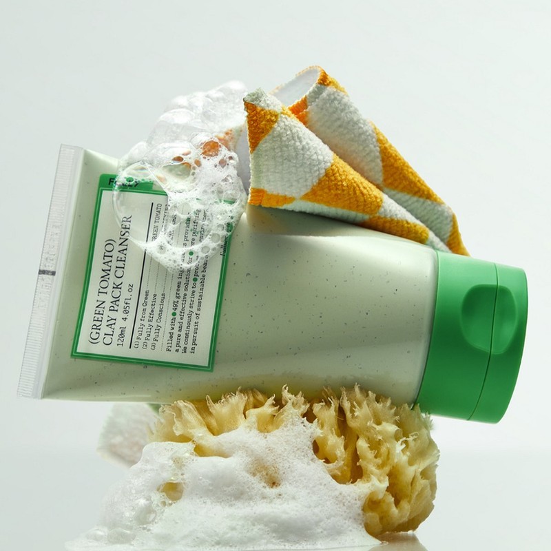 pulley [Set of 3] Fully Green Tomato Clay Pack Cleanser
