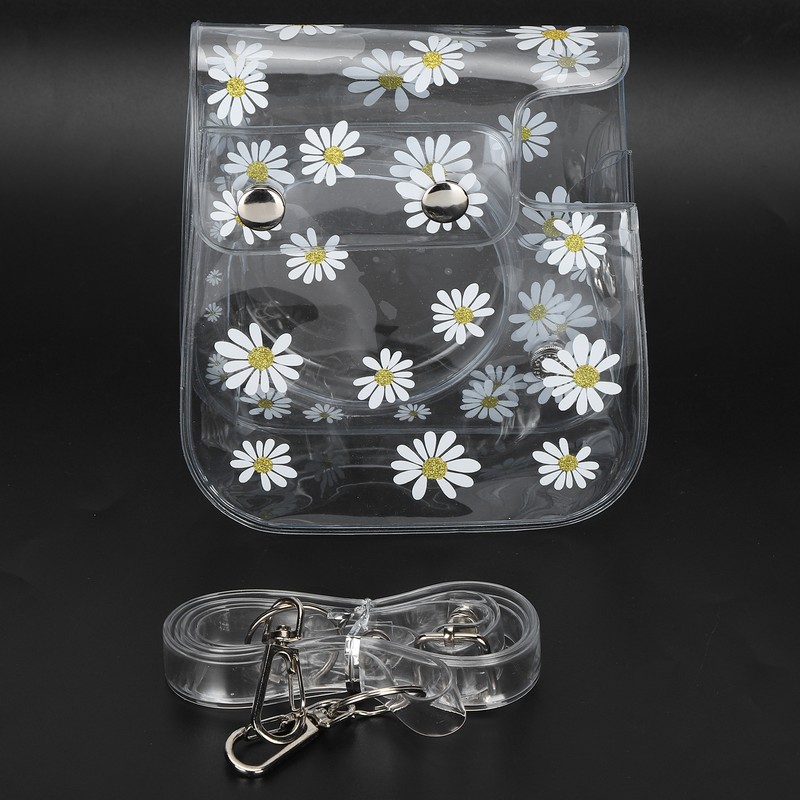 Transparent Camera Bag Daisy Pattern Single Shoulder Mini Photography Tool