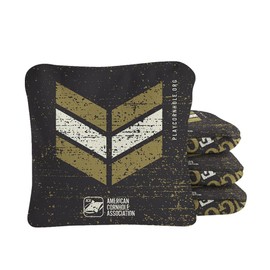 Skip's Garage Whisky Tango Foxtrot Synergy Pro Cornhole Bags - Set of (4) - All-Weather, Dual Sided, Stick & Slide Resin Filled Corn Hole Bags