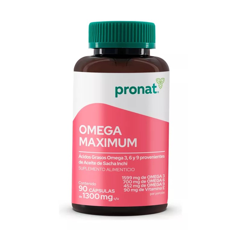 Pronat Kit 2 Piezas Suplemento Mega Maximum Omega 3,6,9 Pronat