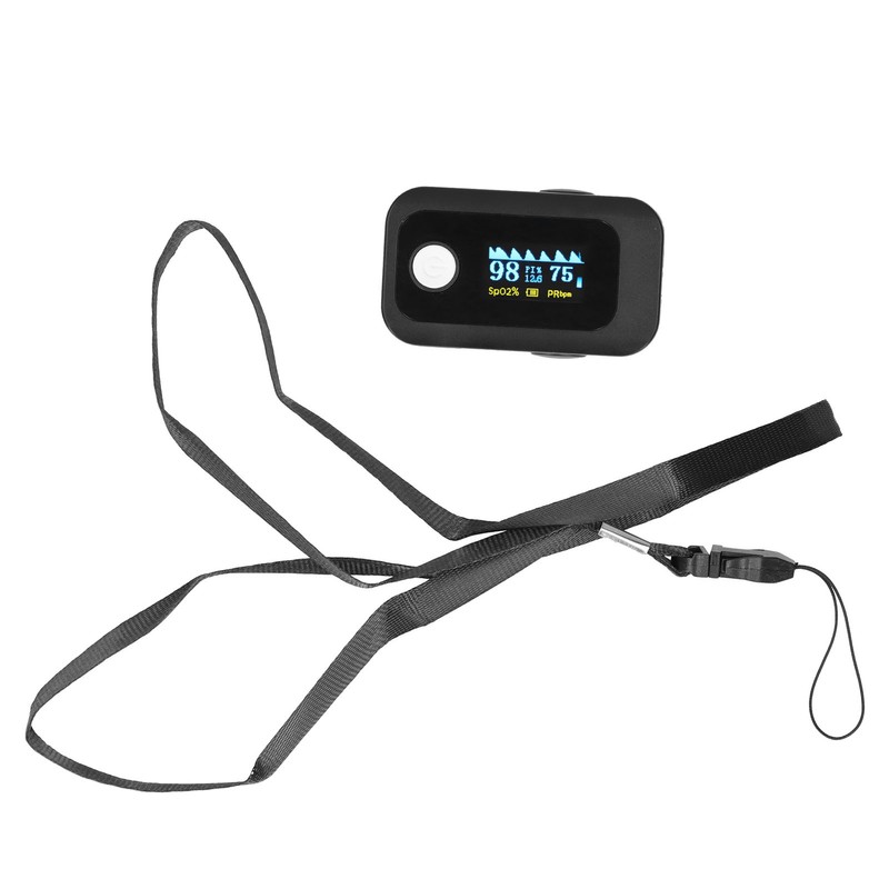 Fingertip Pulse Oximeter LED Screen Blood Oxygen Saturation Monitor with