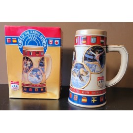 Budweiser 1988 BUDWEISER CERAMARTE SEOUL SUMMER OLYMPIC GAMES 8" STEIN - SERIAL NUMBERED