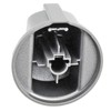 SPARES2GO Control Knob Switch Button for Indesit Cooker Oven (Silver/INOX)