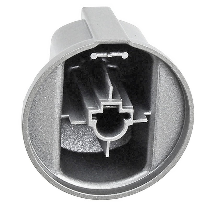 SPARES2GO Control Knob Switch Button for Indesit Cooker Oven (Silver/INOX)