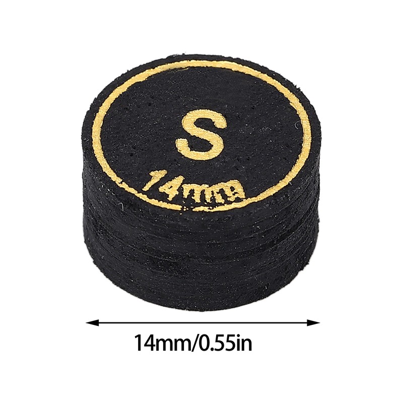 6pcs Pool Cue Tips Professional Multi Layers Billiard Pool Cue