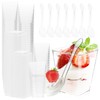 100 PCS 5OZ Clear Dessert Cups with 100 Lids and